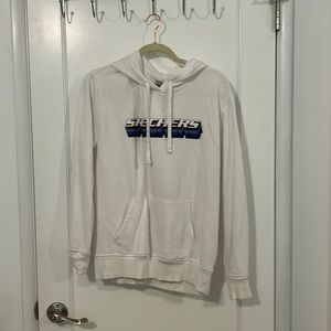 Sketchers White Logo Hoodie Size Large